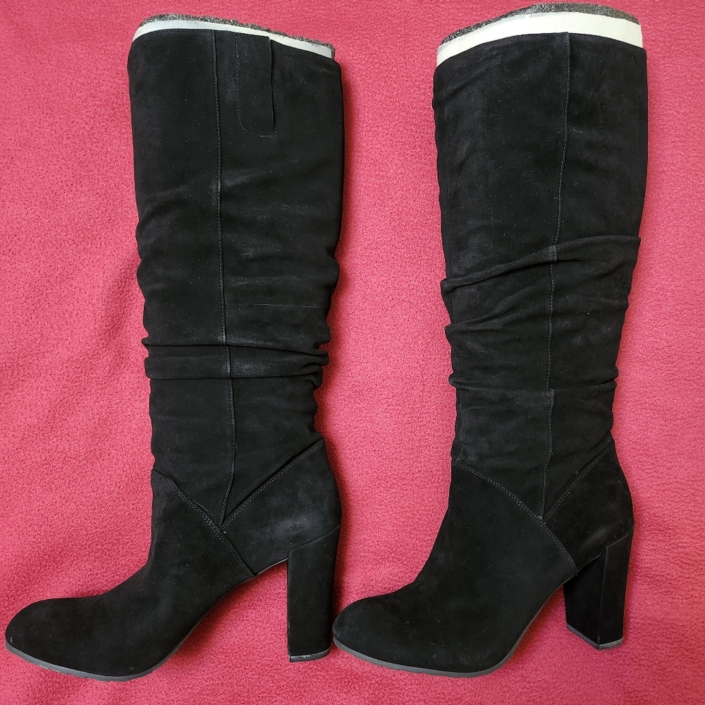 Nine West Black Suede Boots 10M